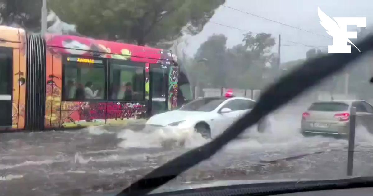 Les images de Montpellier en proie à d'importantes inondations