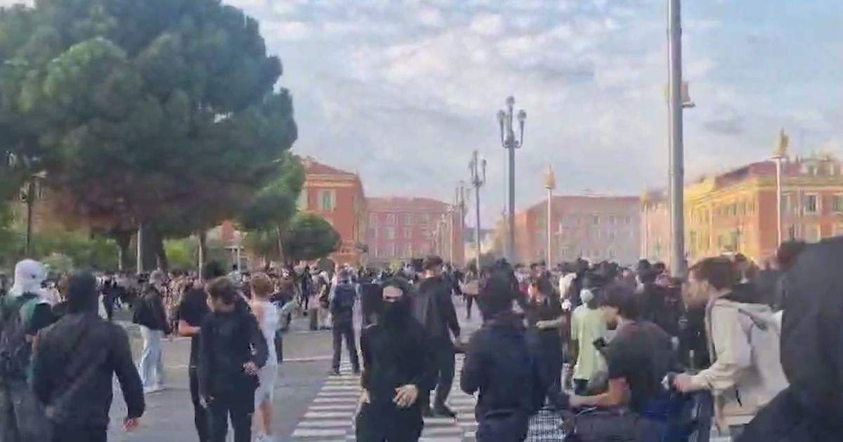 17 octobre: les images des tensions sur la place Masséna à Nice