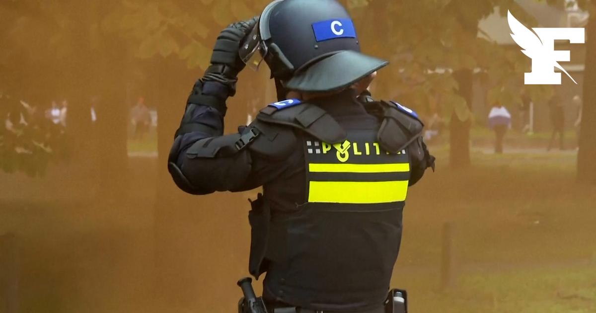 Pays-Bas: les images des tensions entre policiers et manifestants lors d'un rassemblement d'extrême droite à La Haye
