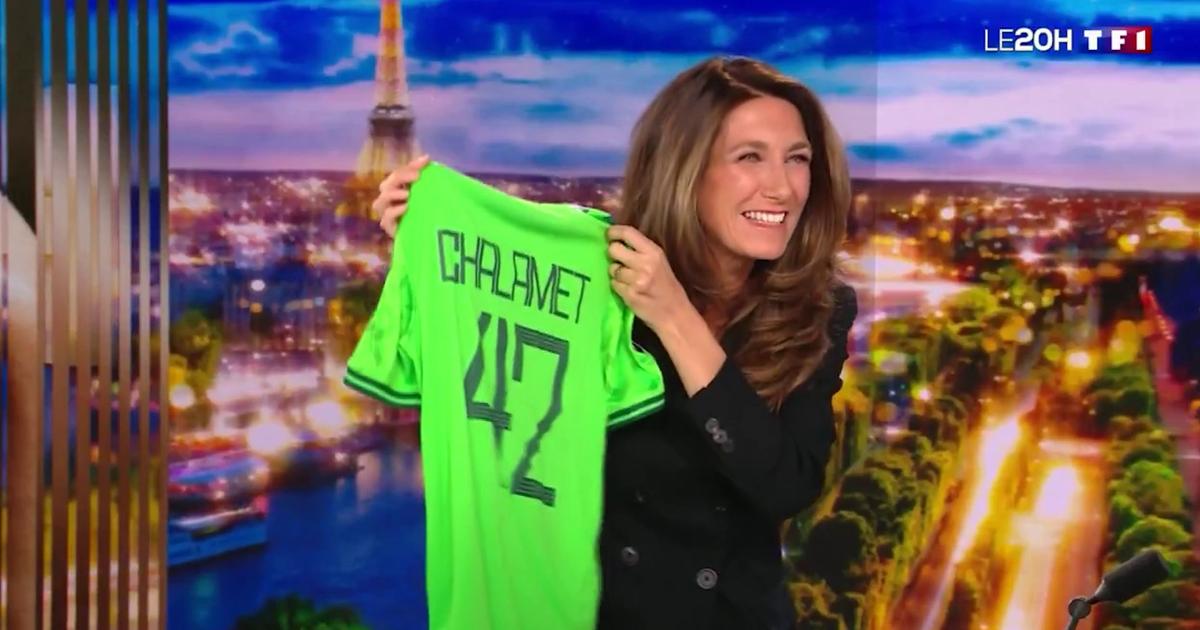 Timothée Chalamet reçoit un maillot inédit de l'AS Saint-Étienne