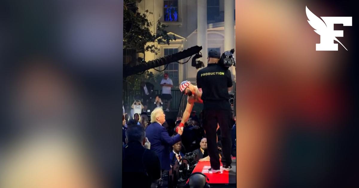 Victorieux à la Maison-Blanche, ce combattant de MMA offre sa chaine à Donald Trump