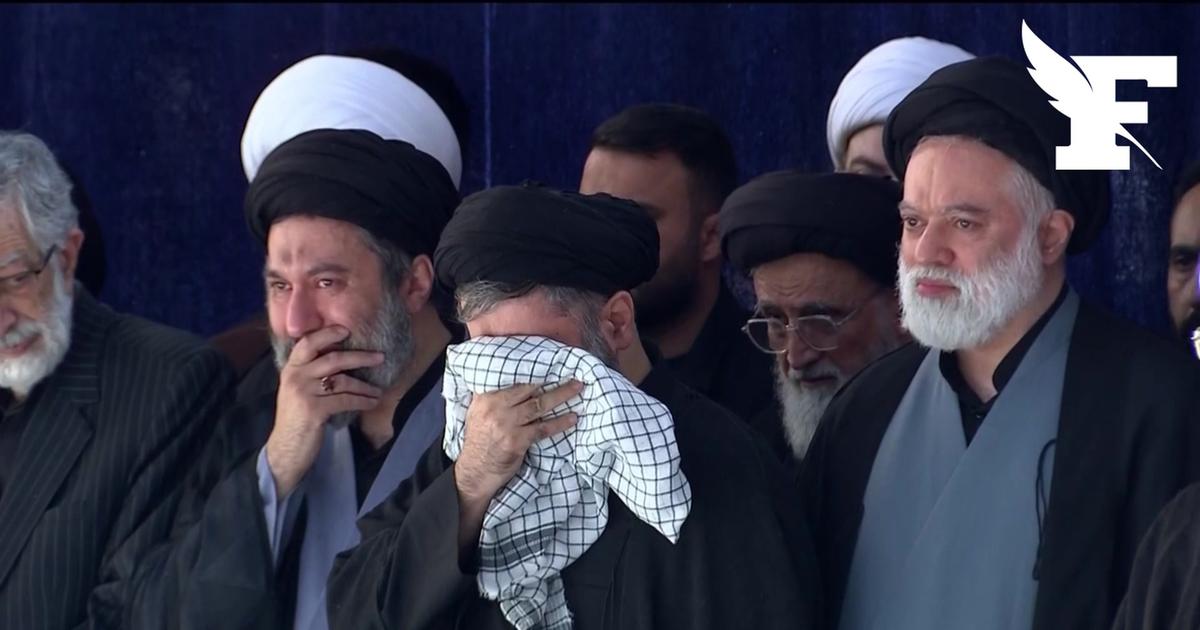 Les images des fils d'Ali Khamenei en larmes aux funérailles de leur père