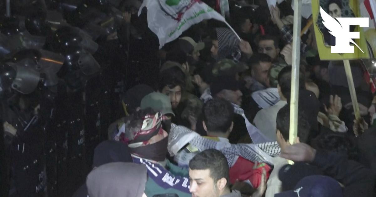 Plusieurs centaines de manifestants rassemblés près de l’ambassade américaine à Bagdad contre les frappes en Iran