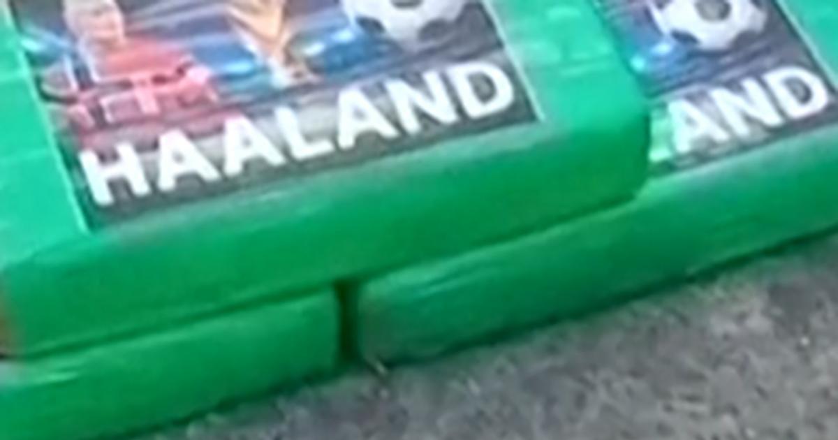 Le visage du joueur de football Erling Halland imprimé sur 370 kilos de cocaïnes lors d'une saisie en Équateur