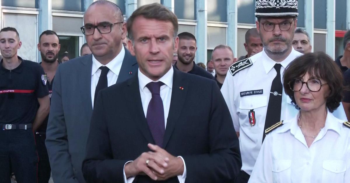 Incendies: le feu dans les Landes «est fixé», mais pas celui de la Gironde, annonce Emmanuel Macron