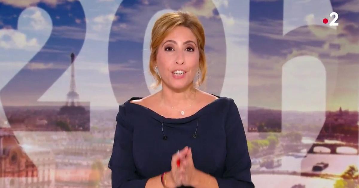 Les images de la première de Léa Salamé au JT de 20h de France 2