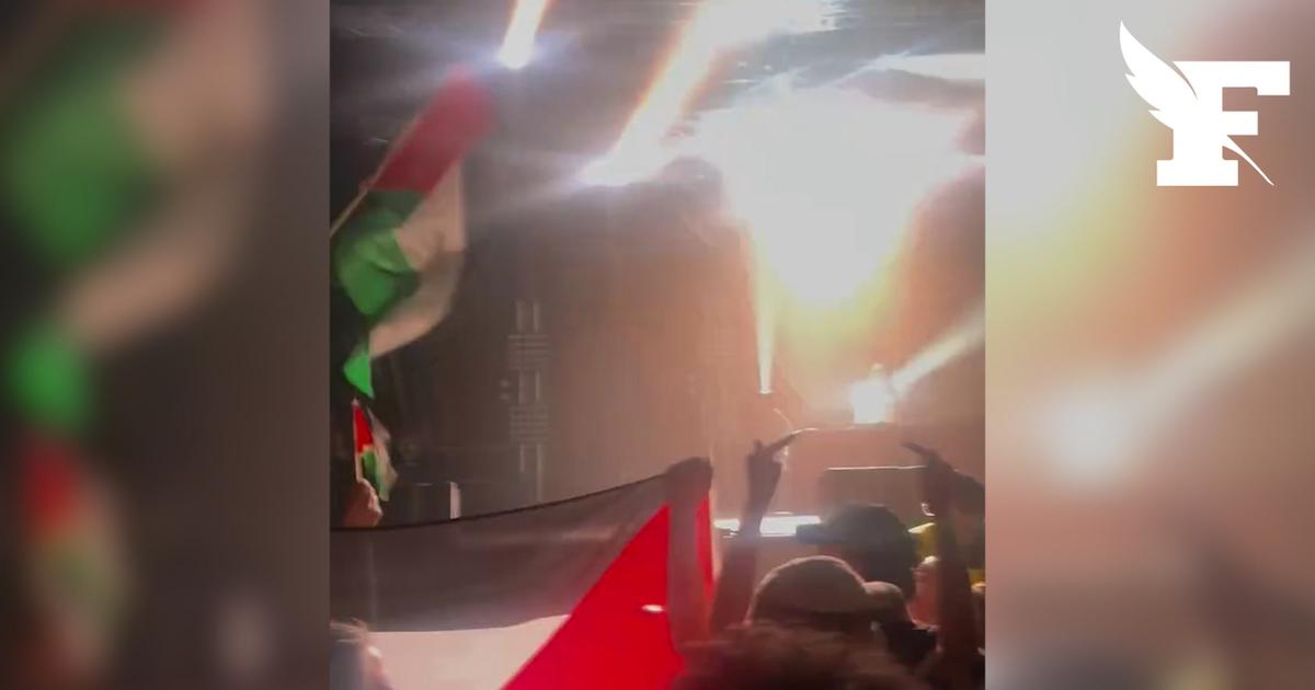 Grenoble: les images des perturbations lors du concert de la DJ Barbara Butch par des militants pro-Palestine