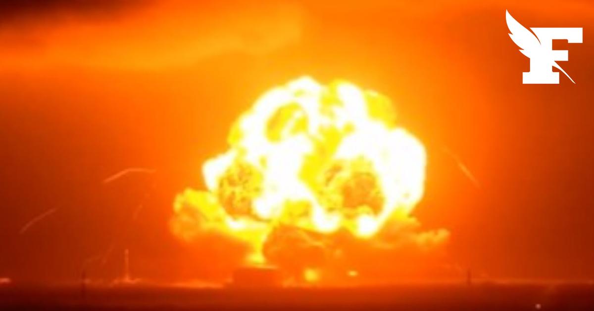 Les images de l’explosion de la fusée Blue Origin en plein essai