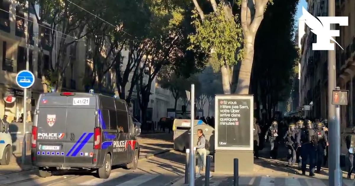 Manifestations du 31 octobre: les CRS chargent à Marseille où la situation se tend en fin de cortège