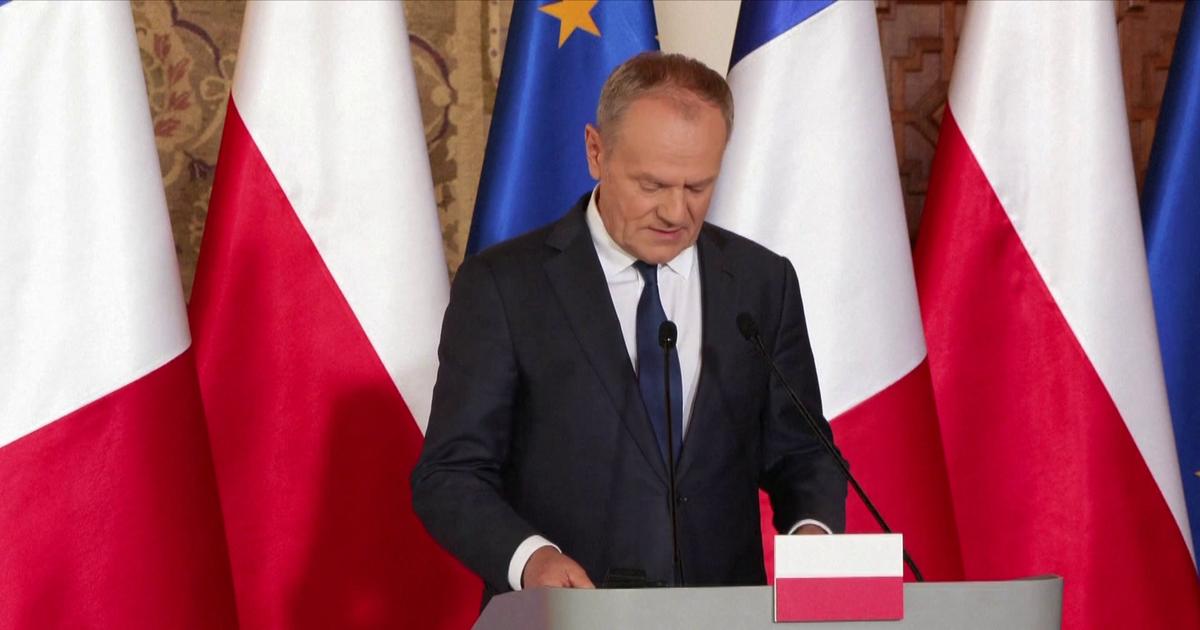 Suivez en direct la prise de parole d'Emmanuel Macron et de Donald Tusk