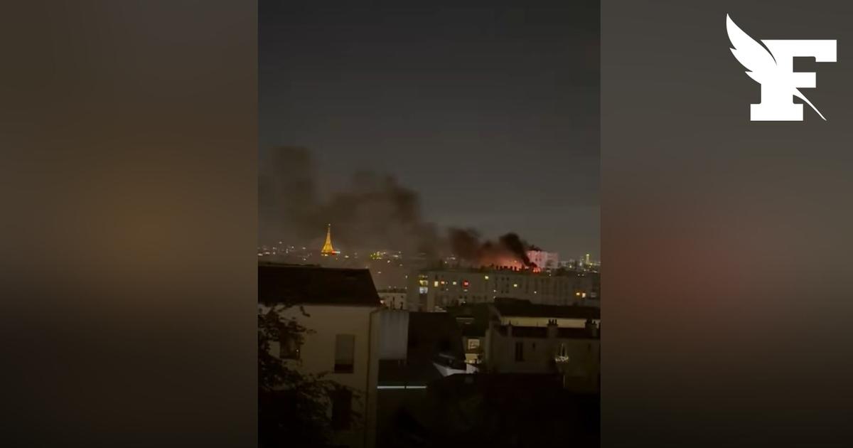 Paris: les images de l'impressionnant incendie qui s'est déclaré dans un appartement du XXème arrondissement