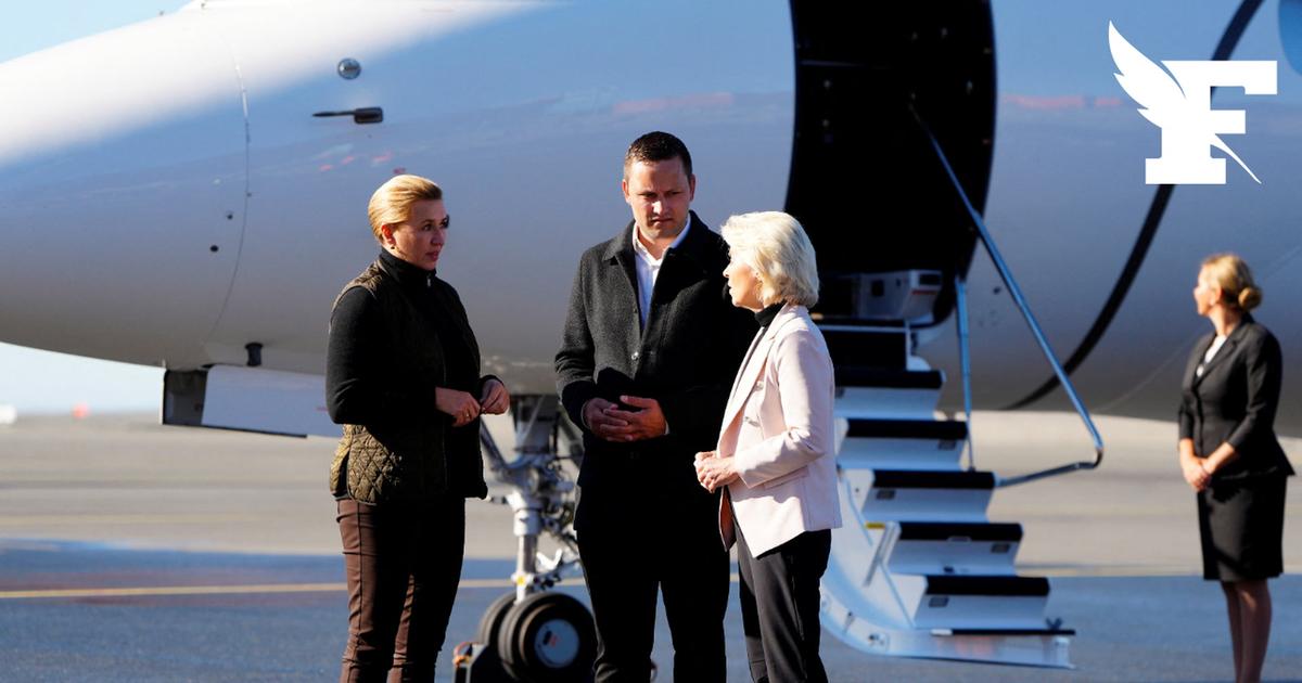 Les images de l'arrivée d'Ursula von der Leyen au Groenland