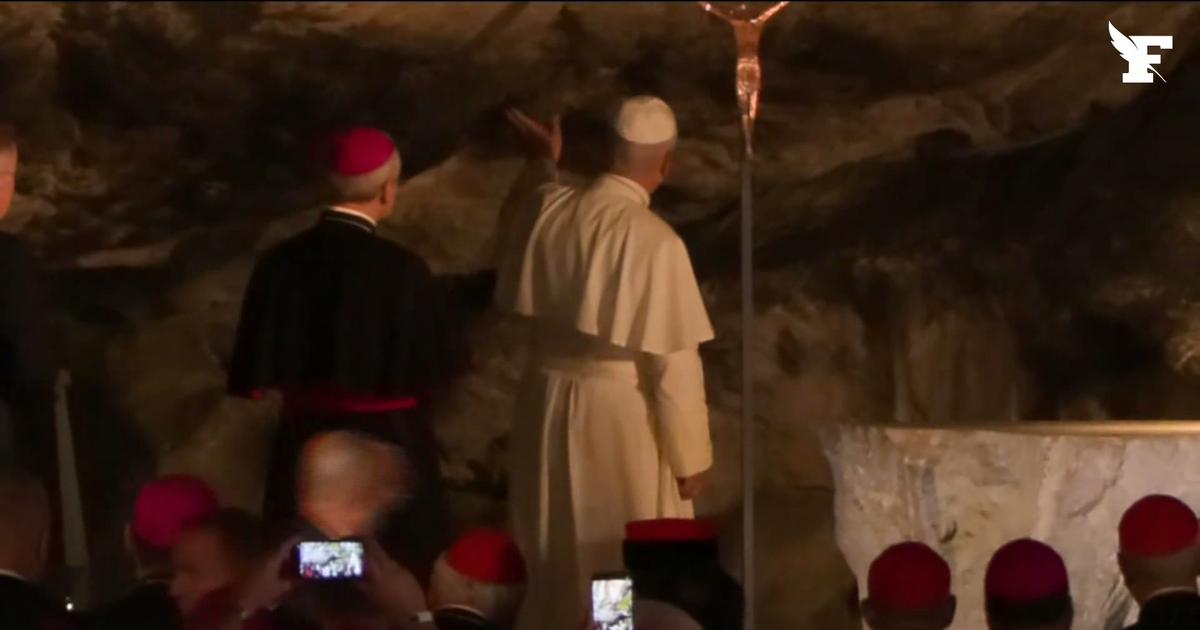 Visite du pape à Lourdes : Léon XIV se recueille à la grotte de Massabielle