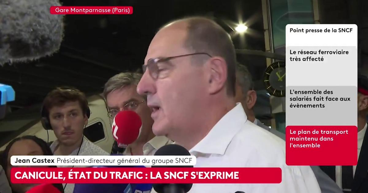 Canicule: Jean Castex recommande aux personnes «vulnérables» d’éviter de prendre le train