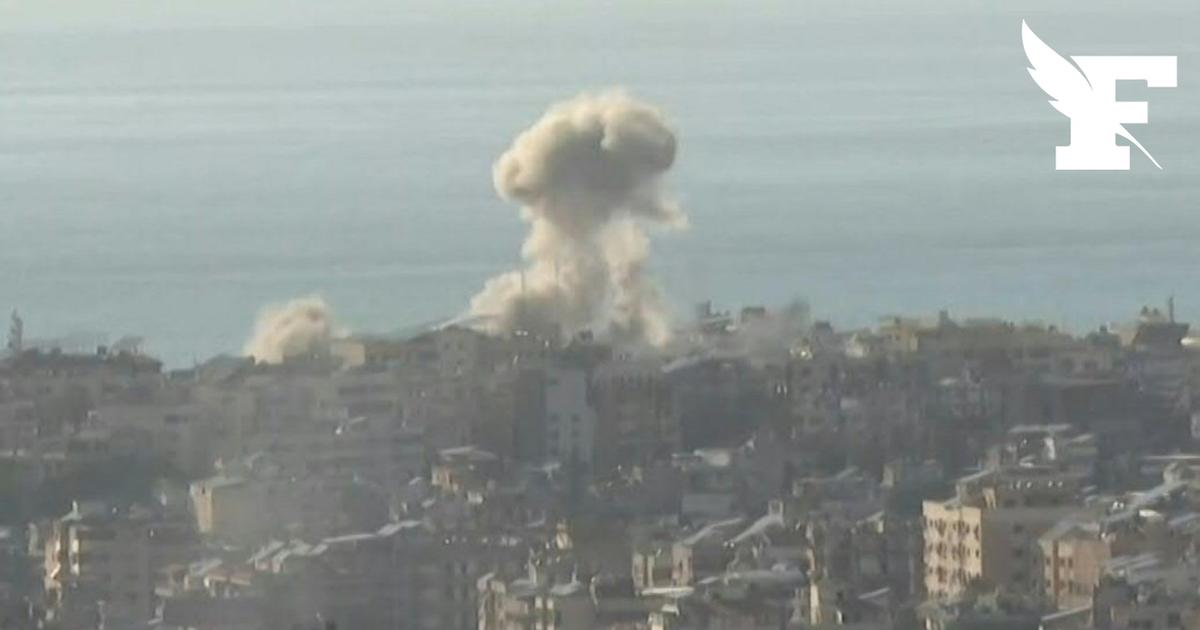 Liban : les images d'une frappe sur un immeuble sur la route de l'aéroport de Beyrouth après un avertissement israélien