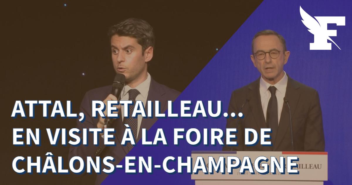 Suivez en direct Bruno Retailleau et Gabriel Attal qui visitent la foire de Châlons-en-Champagne