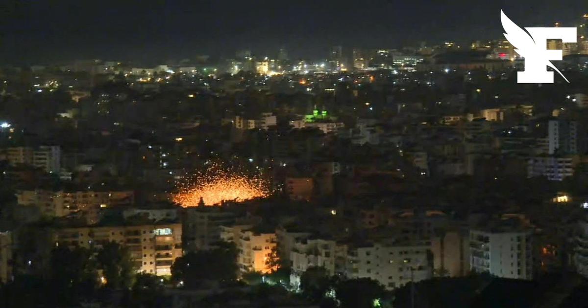 Liban: les images d'une frappe sur la banlieue sud de Beyrouth après un avertissement d'évacuation