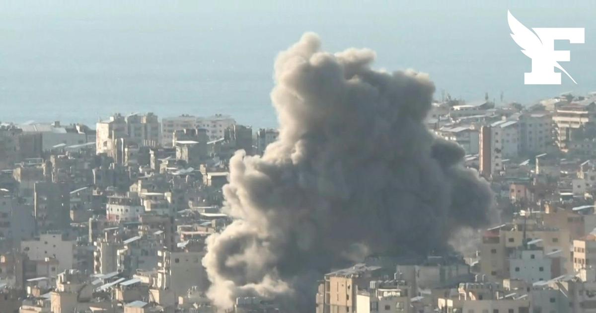 Les images du panache de fumée à Beyrouth après une frappe israélienne