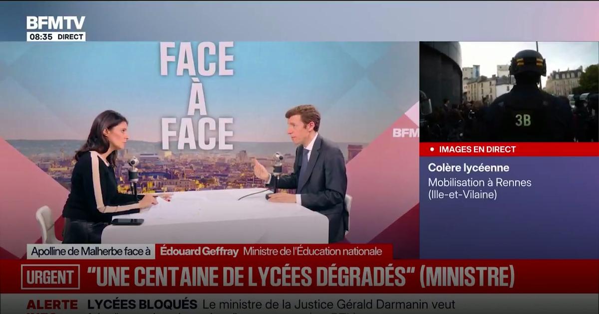 40 proviseurs ont été blessés dans les blocus organisés par les lycéens, déplore Edouard Geffray