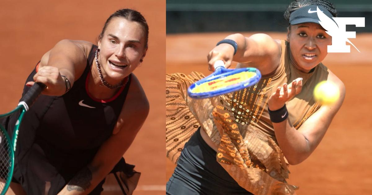 Roland-Garros: le choc entre Aryna Sabalenka et Naomi Osaka programmé en session de nuit