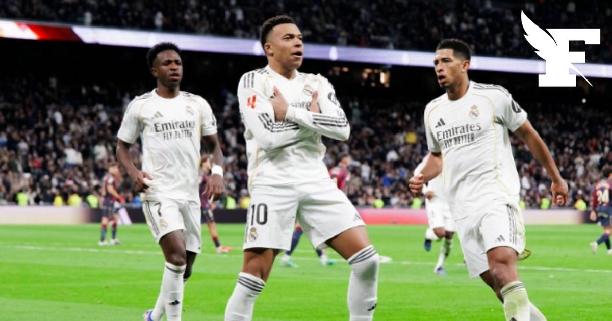 Championnat d'Espagne: le Real Madrid de Kylian Mbappé triomphe de Levante