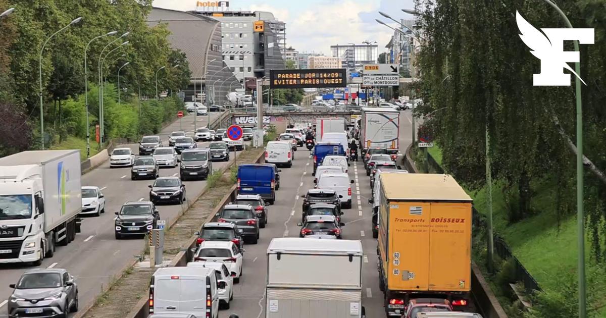 Île-de-France : 400km de bouchons relevés ce lundi matin