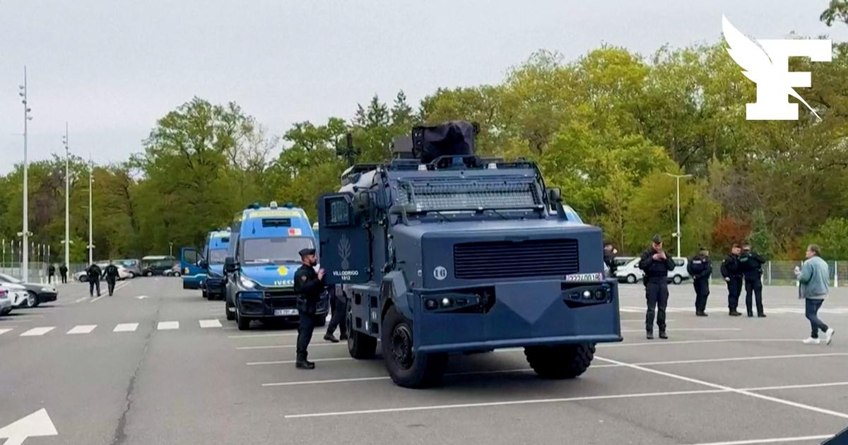 Congrès du RN: les images de blindés Centaure de la gendarmerie déployés à Orléans