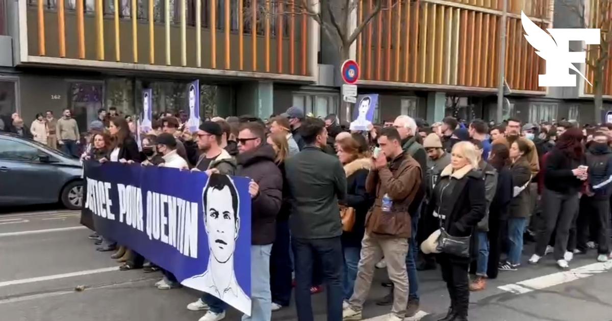 Les images du départ de la marche en hommage à Quentin Deranque à Lyon