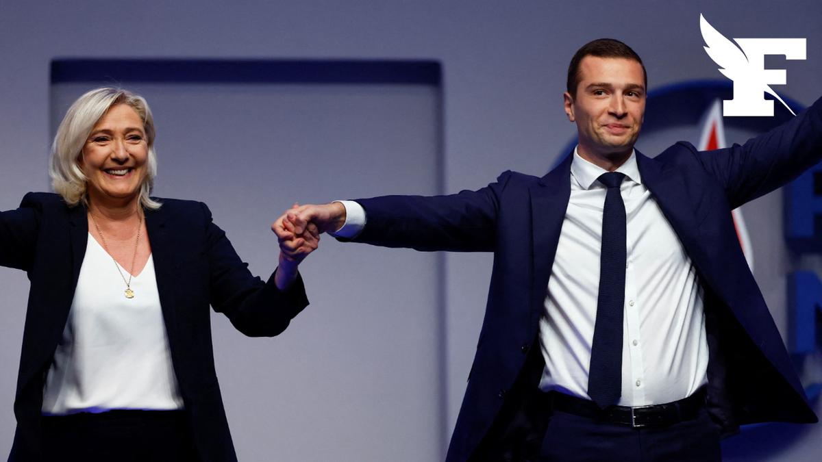 «Elle m'a fait découvrir la politique...»: l'émotion de Jordan Bardella en  rendant hommage à Marine Le Pen