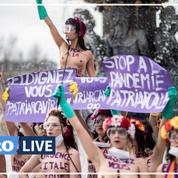 À Paris, des Femen «nettoient» la Concorde pour dénoncer une «pandémie patriarcale»