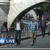 Premier week-end de déconfinement: à Paris, les promeneurs profitent des bords de Seine