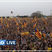 L'indépendantiste catalan Carles Puigdemont en meeting à Perpignan