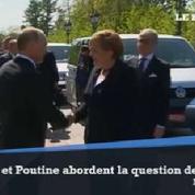 Rencontre Merkel-Poutine : entre commémorations et discussions sur l'Ukraine