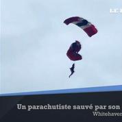 Un parachutiste sauvé par son coéquipier