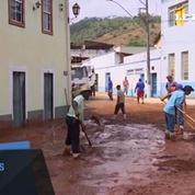 Au Brésil, un village disparaît sous une coulée de boue après la rupture d'un barrage
