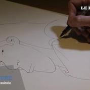 Matthieu Bonhomme dessine Lucky Luke pour le Figaro