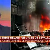 13 lycéens devant la justice après un incendie devant un lycée de Levallois-Perret