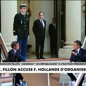 Fillon dénonce un scandale d'Etat, Hollande lui répond