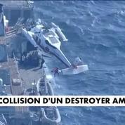 Collision d'un destroyer américain : sept marins disparus
