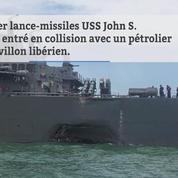 10 marins d'un destroyer américain portés disparus après une collision en mer