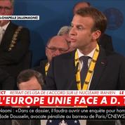 Prix Charlemagne : «Ne soyons pas faibles» déclare Emmanuel Macron
