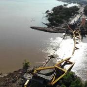 Tsunami en Indonésie : les images en drone des dégâts