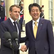 Macron et Abe veulent agir de concert aux G7 et G20