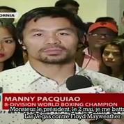 L'appel à la grâce de Manny Pacquiao au président de l'Indonésie