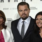 Leonardo DiCaprio, Ségolène Royal et Anne Hidalgo à Châtelet hier soir