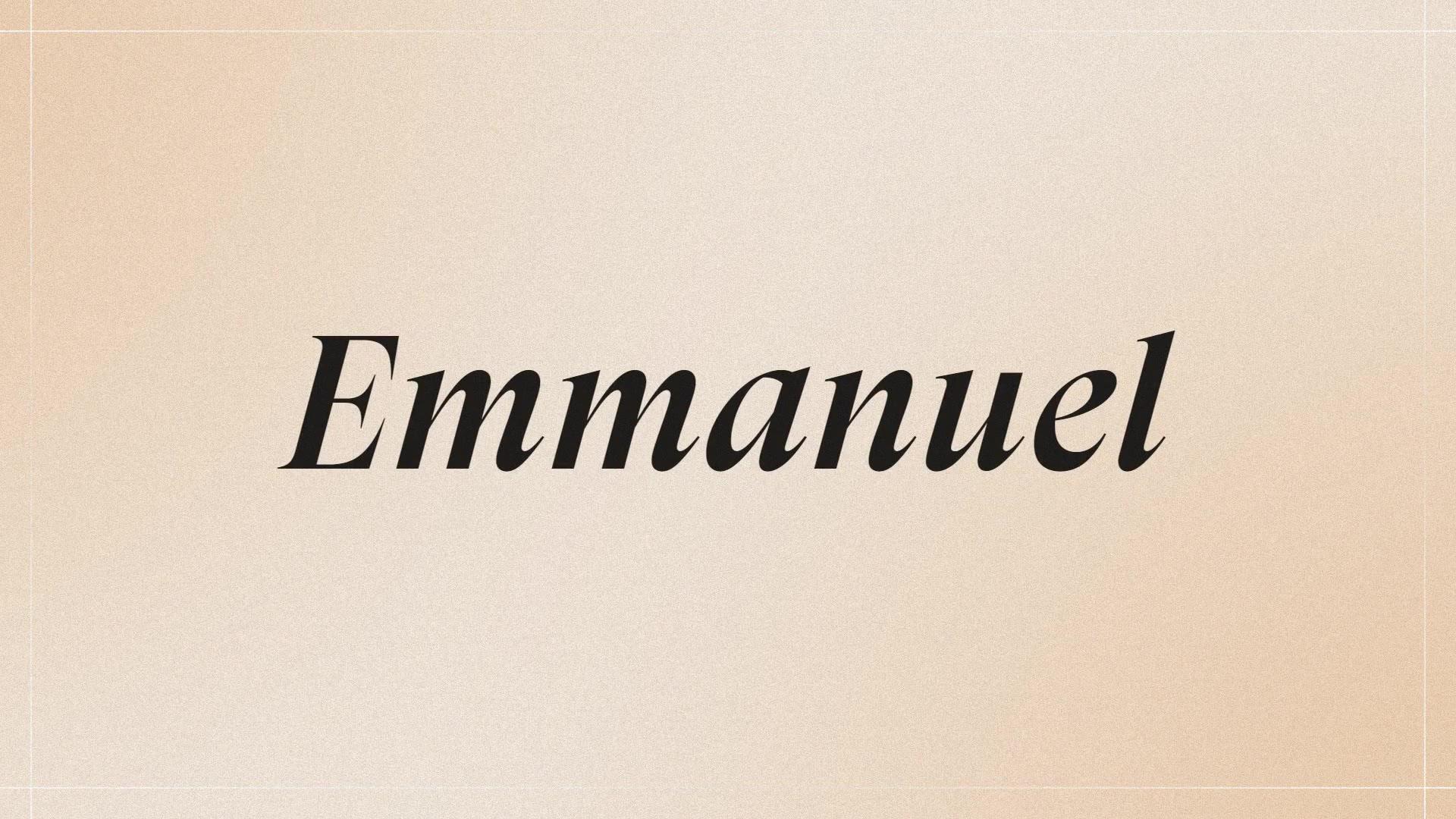 Prénom Emmanuel : signification, origine, caractère..