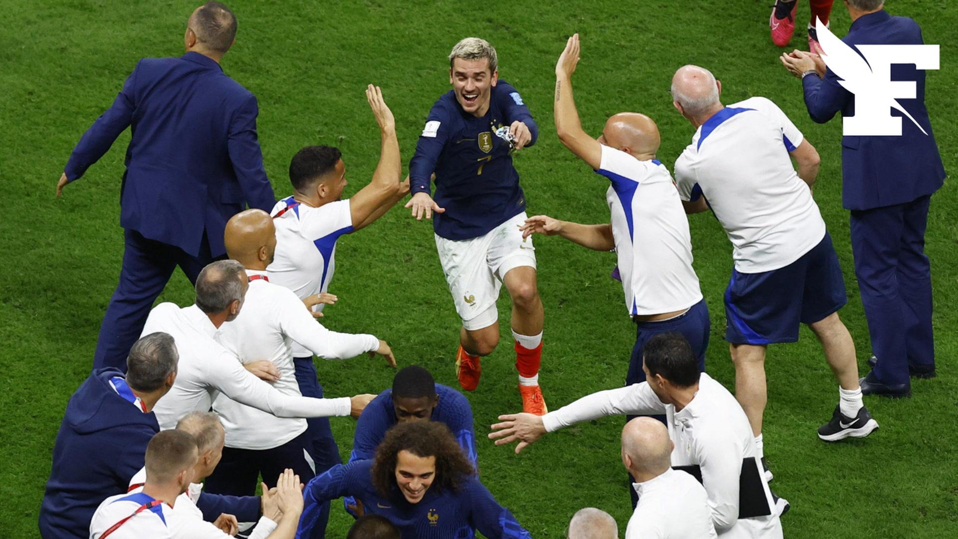 Coupe du monde: la célébration des Bleus dans les vestiaires, avec ...
