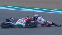 MotoGP : décidément maudit, Zarco chute dans les derniers mètres de la course sprint en Espagne (vidéo)