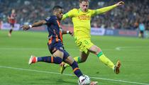 Ligue 1: le Nantais Cozza touché au visage à Montpellier