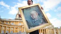 Une étude pour un célèbre portrait brûlé de Winston Churchill bientôt vendue aux enchères